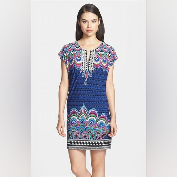 Laundry by Shelli Segal Jersey Print Dress - Picture 1 of 9